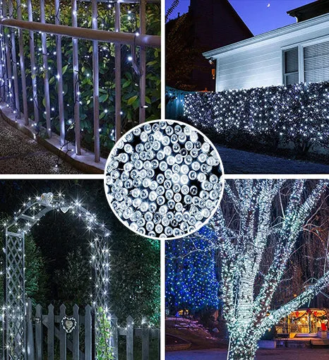 100 LED 32ft Solar Powered Outdoor String Light