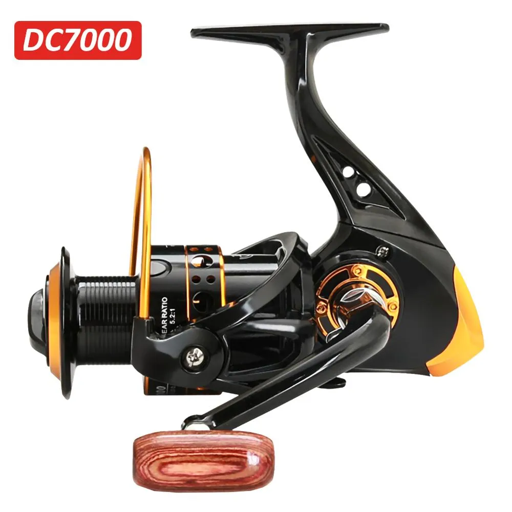 1000-7000 Series High Speed Rock Fishing Wheel All Metal Spool No Gap Spinning Reel Line Spool Anti-corrosion Fishing Reel