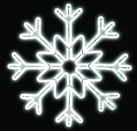 28" LED Ropelight Star Snowflake