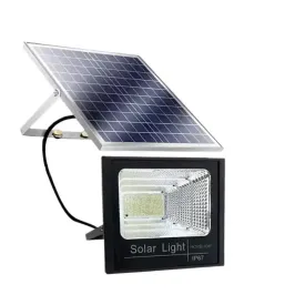 50W solar LED flood light waterproof for outdoor for Home Garden Wall Compound Patio Automatic with Remote Control (Renewed)