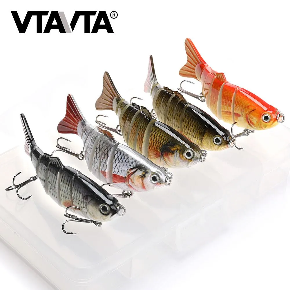 5pcs Fishing Lures Set Wobblers Crankbaits Fishing Box