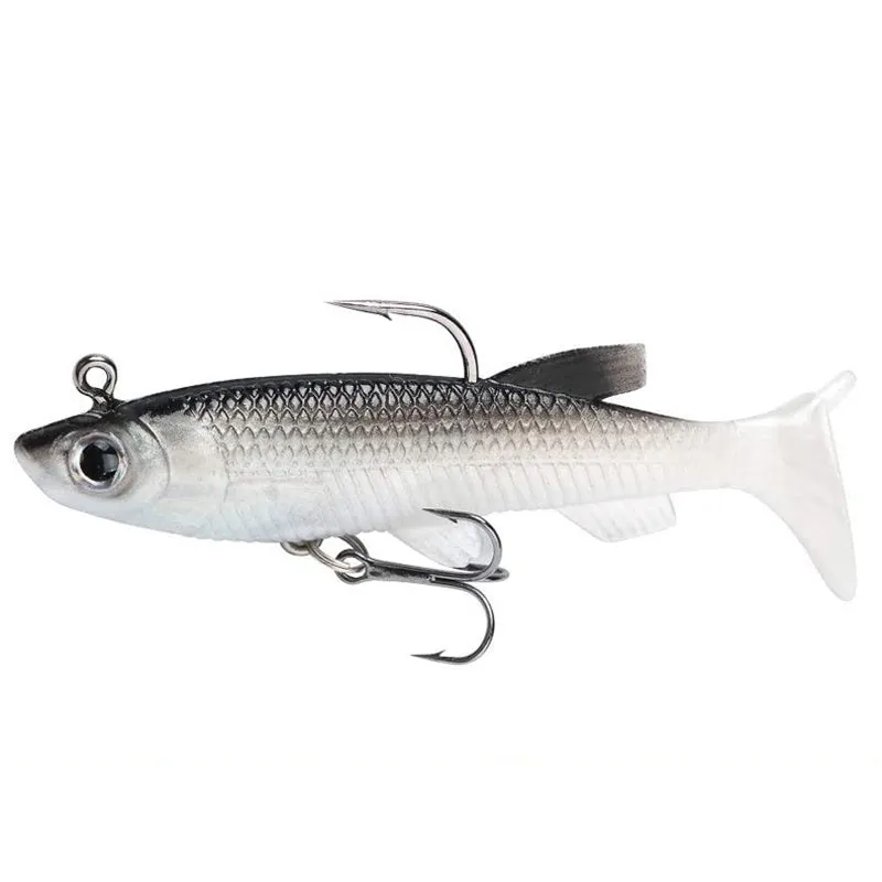 5pcs Lifelike Soft Fishing Lures with Cool Hooks for Success