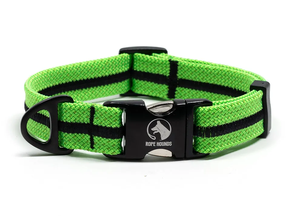 Adventure Dog Collar - Greens/Yellows