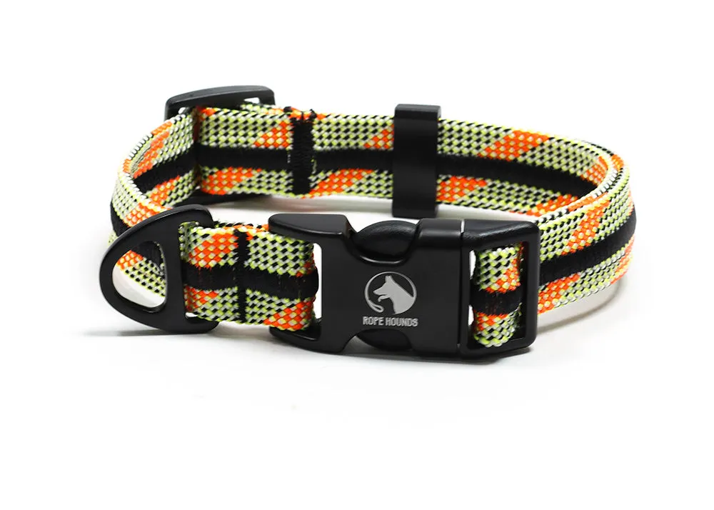 Adventure Dog Collar - Greens/Yellows