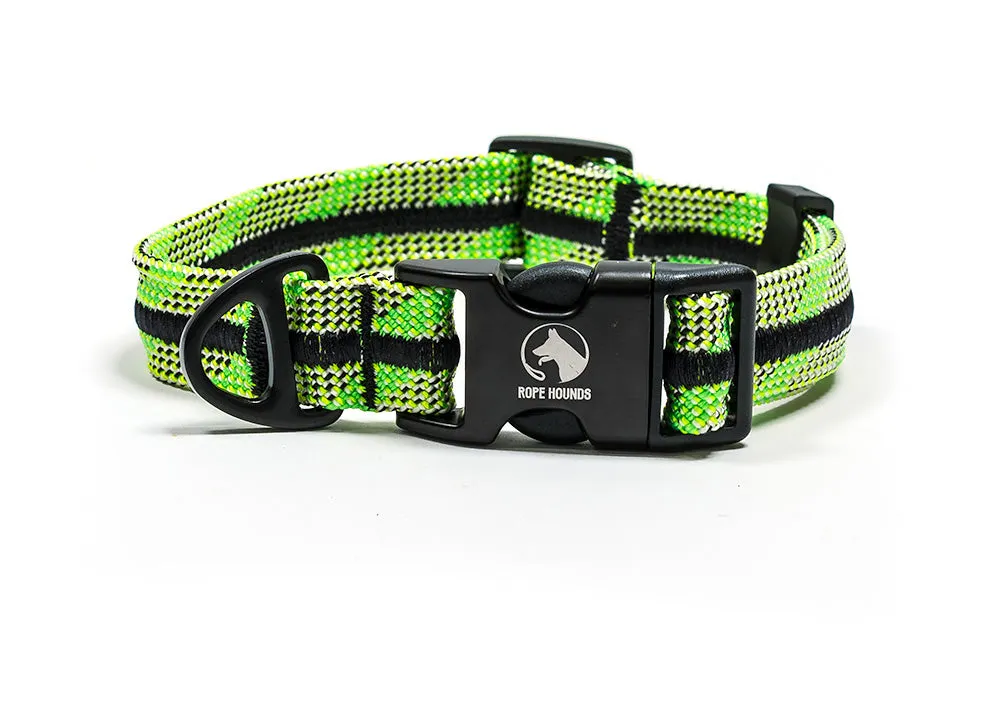 Adventure Dog Collar - Greens/Yellows