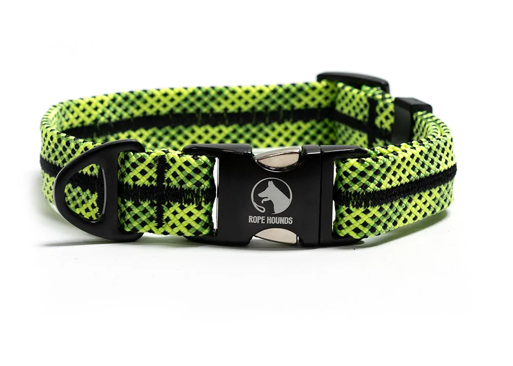 Adventure Dog Collar - Greens/Yellows