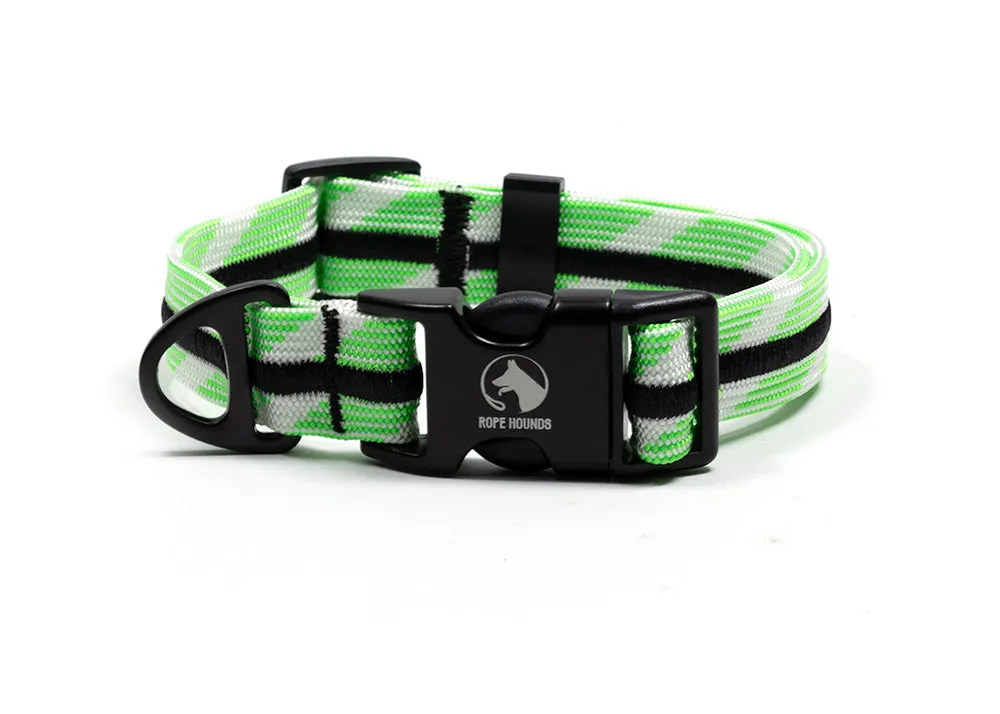 Adventure Dog Collar - Greens/Yellows