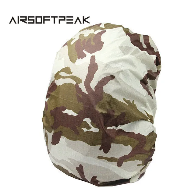 AIRSOFTPEAK 25L-40L Backpack Dust Rain Cover Waterproof Rucksack Bag Covers Camouflage Nylon Case For Hunting Camping Hiking