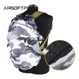 AIRSOFTPEAK 25L-40L Backpack Dust Rain Cover Waterproof Rucksack Bag Covers Camouflage Nylon Case For Hunting Camping Hiking