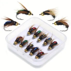 Bead Head Nymph Fly Fishing Lures with Bionic Insects