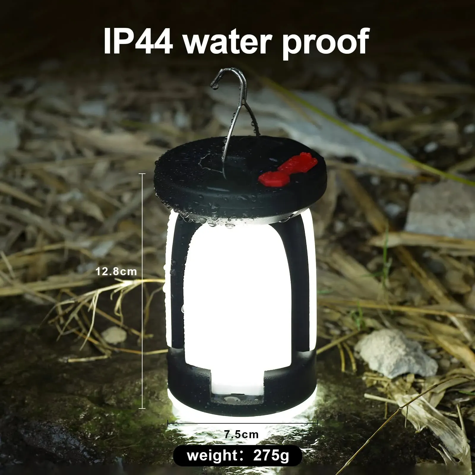 Camping Solar Lamp Rechargeable LED Light With Emergency Power Bank