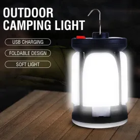 Camping Solar Lamp Rechargeable LED Light With Emergency Power Bank