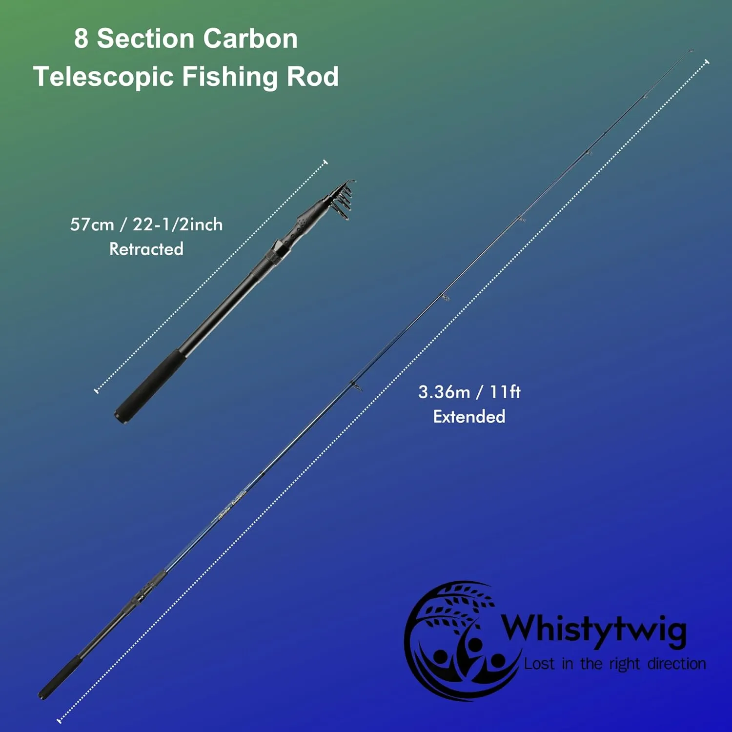 Compact Telescopic Fishing Rod