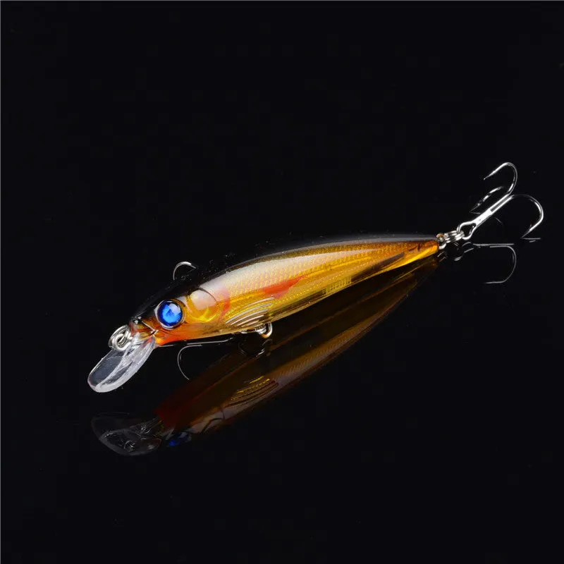 Float Tubes For Fishing 1PCS Floating Minnow Fishing Lure Laser Hard Artificial Bait 3D Eyes 11cm 13.4g Fishing Wobblers Crankbait Minnows Fishing Floats Float Tubes For Fishing