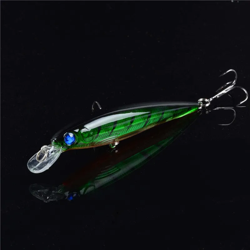 Float Tubes For Fishing 1PCS Floating Minnow Fishing Lure Laser Hard Artificial Bait 3D Eyes 11cm 13.4g Fishing Wobblers Crankbait Minnows Fishing Floats Float Tubes For Fishing