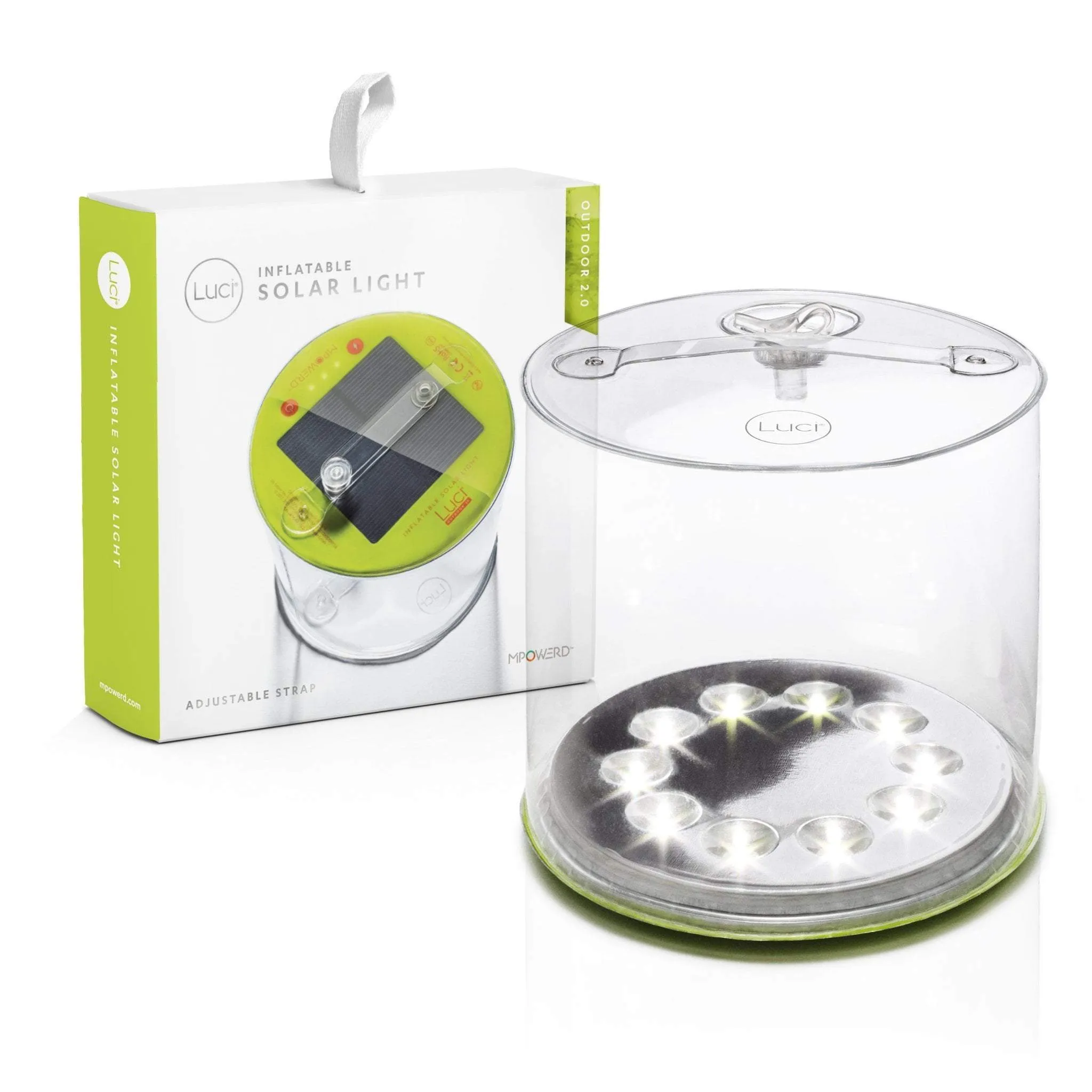 MPOWERD Luci Outdoor Inflatable Solar Lantern 2.0 with USB-C Port