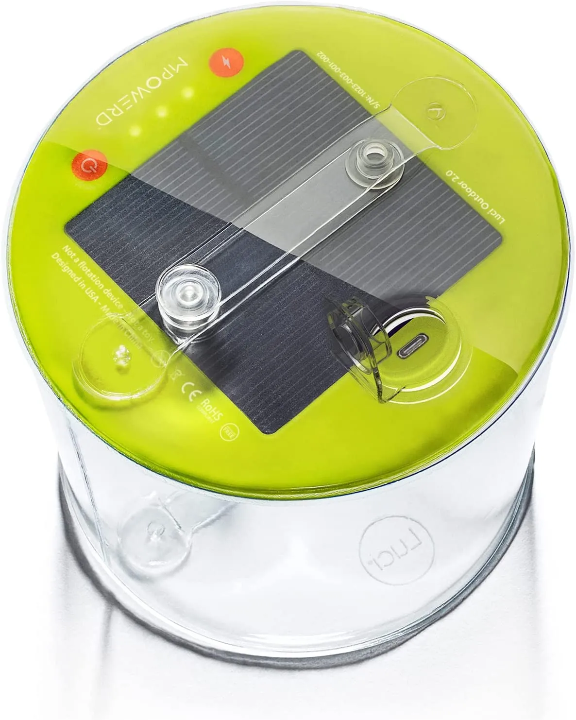 MPOWERD Luci Outdoor Inflatable Solar Lantern 2.0 with USB-C Port