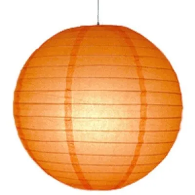 Orange Round Lantern with LED light / no led light