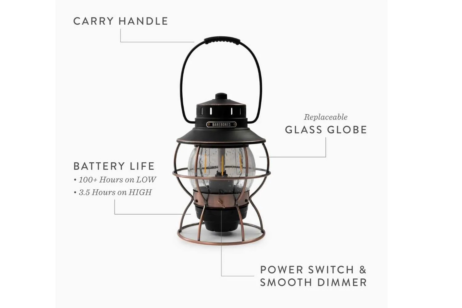 Railroad Lantern - Rechargeable