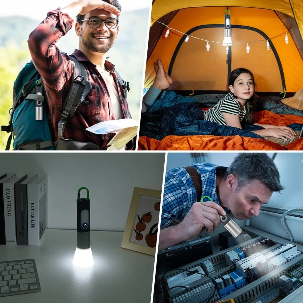 Rechargeable LED Flashlight and Camping Lantern Combo