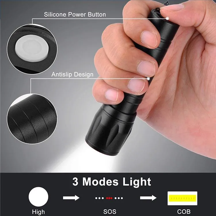 Tactical XPE COB Mini Flashlight