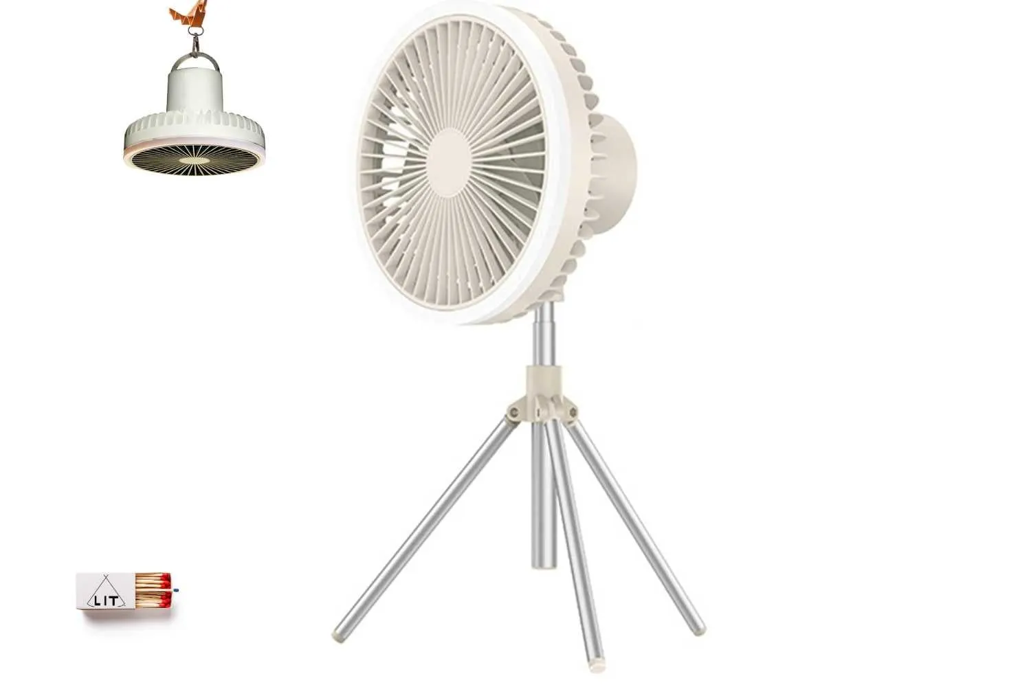 Tripod Portable Fan with Night Light