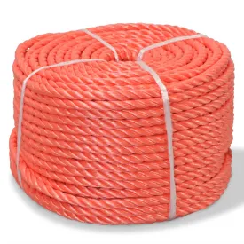 Twisted Rope Polypropylene 12 mm 100 m Orange