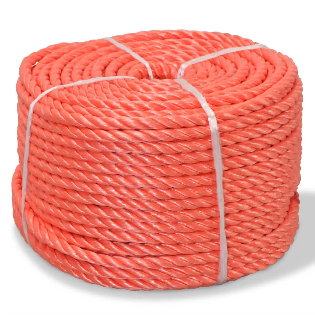 Twisted Rope Polypropylene 12 mm 500 m Orange