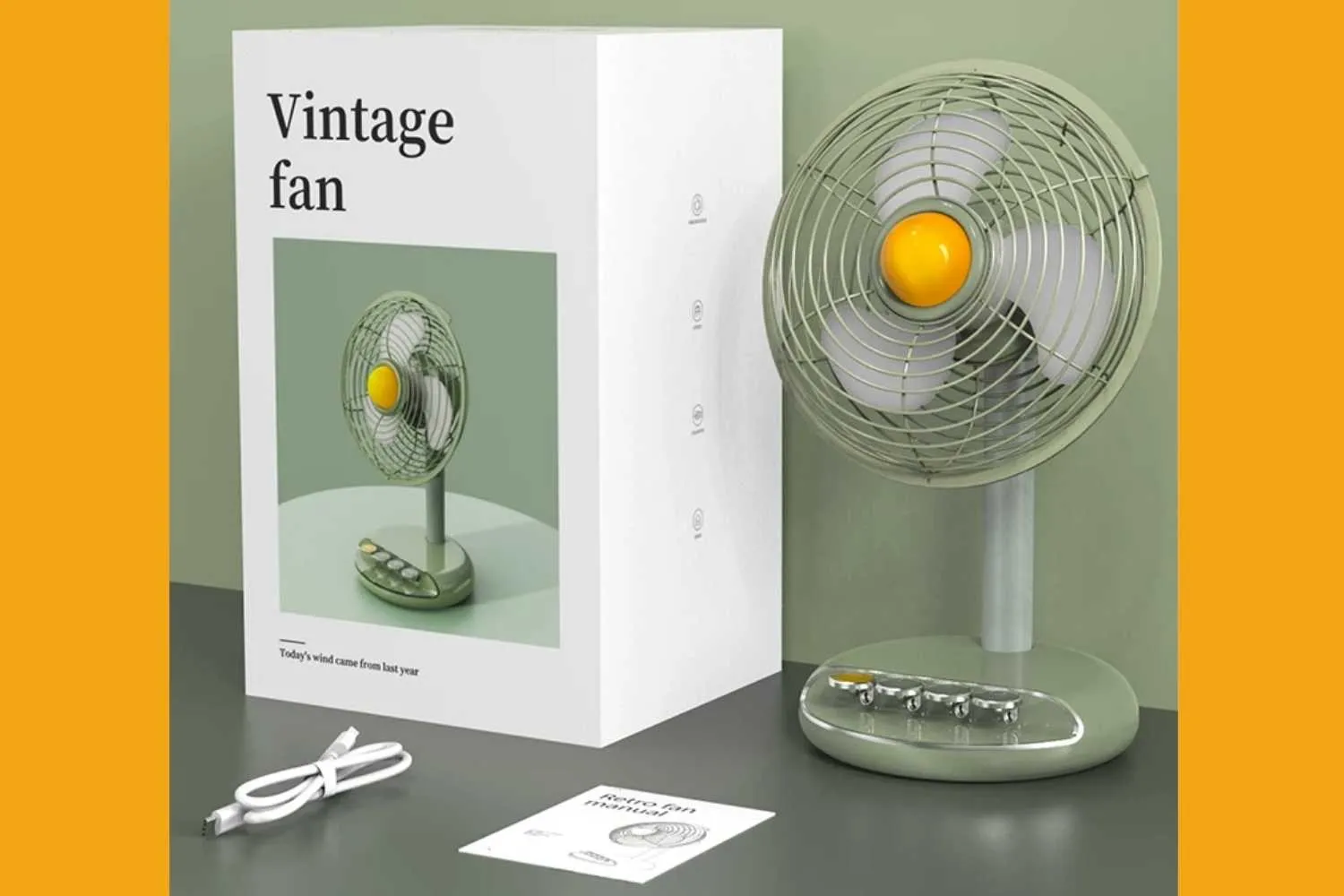 Vintage Rechargeable Fan   Aroma Diffuser