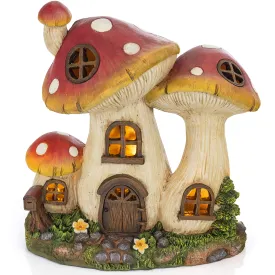 Vp Home Enchanted Mushroom Cottage Solar Powered Led Outdoor Decor Garden Light